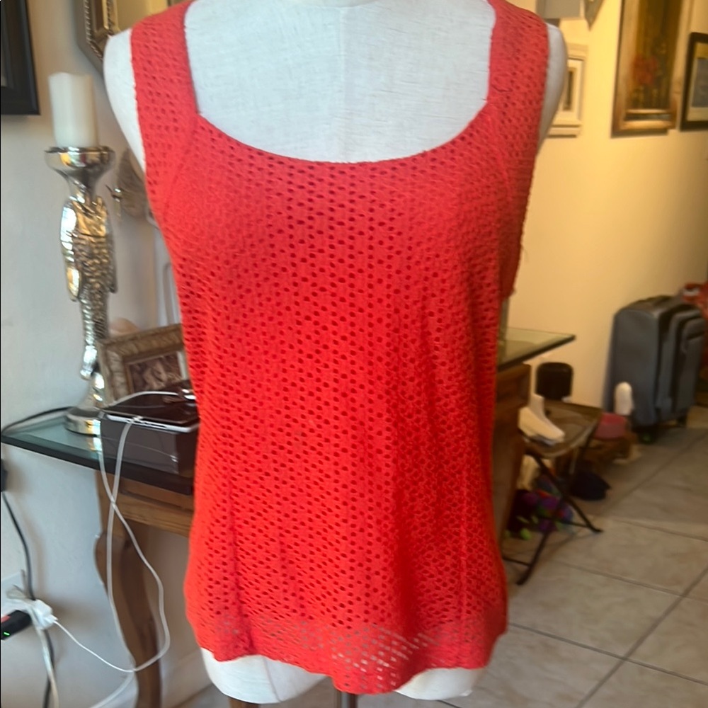 Banana Republic Women's Orange  Sleeveless Top